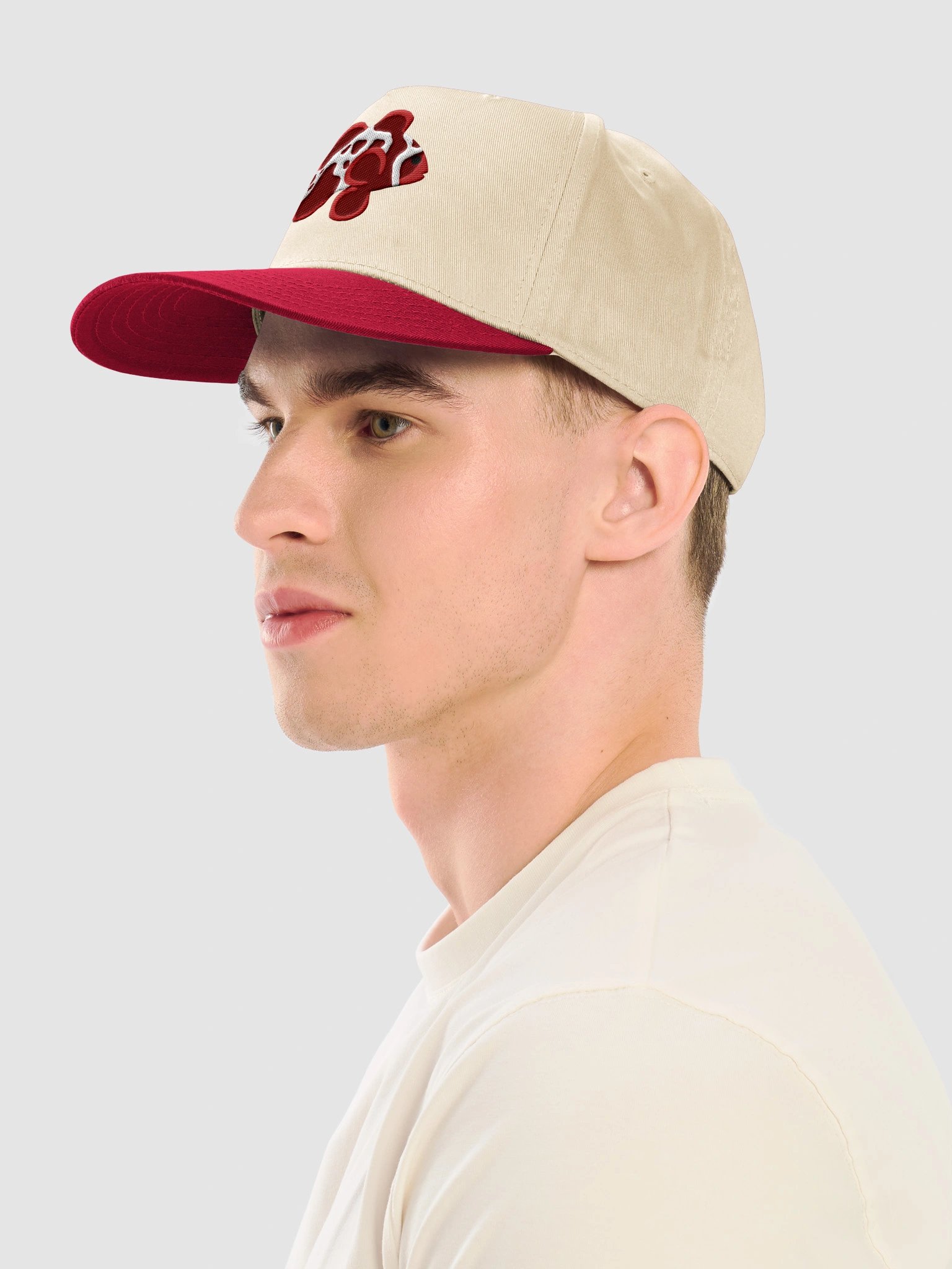 Lightning Maroon Clownfish Embroidered Mid-Profile Baseball Cap | Saltwater Reef Aquarium Fish Hat product image (3)