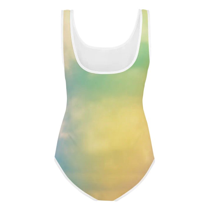 Blur cloud rainbow Design Youth One Piece Swimsuit - V10 product image (2)