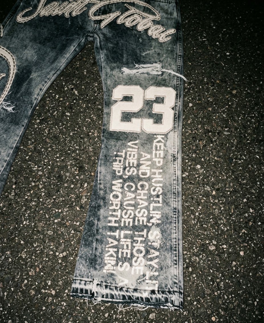 Saint Global '23' Distressed Denim product image (5)