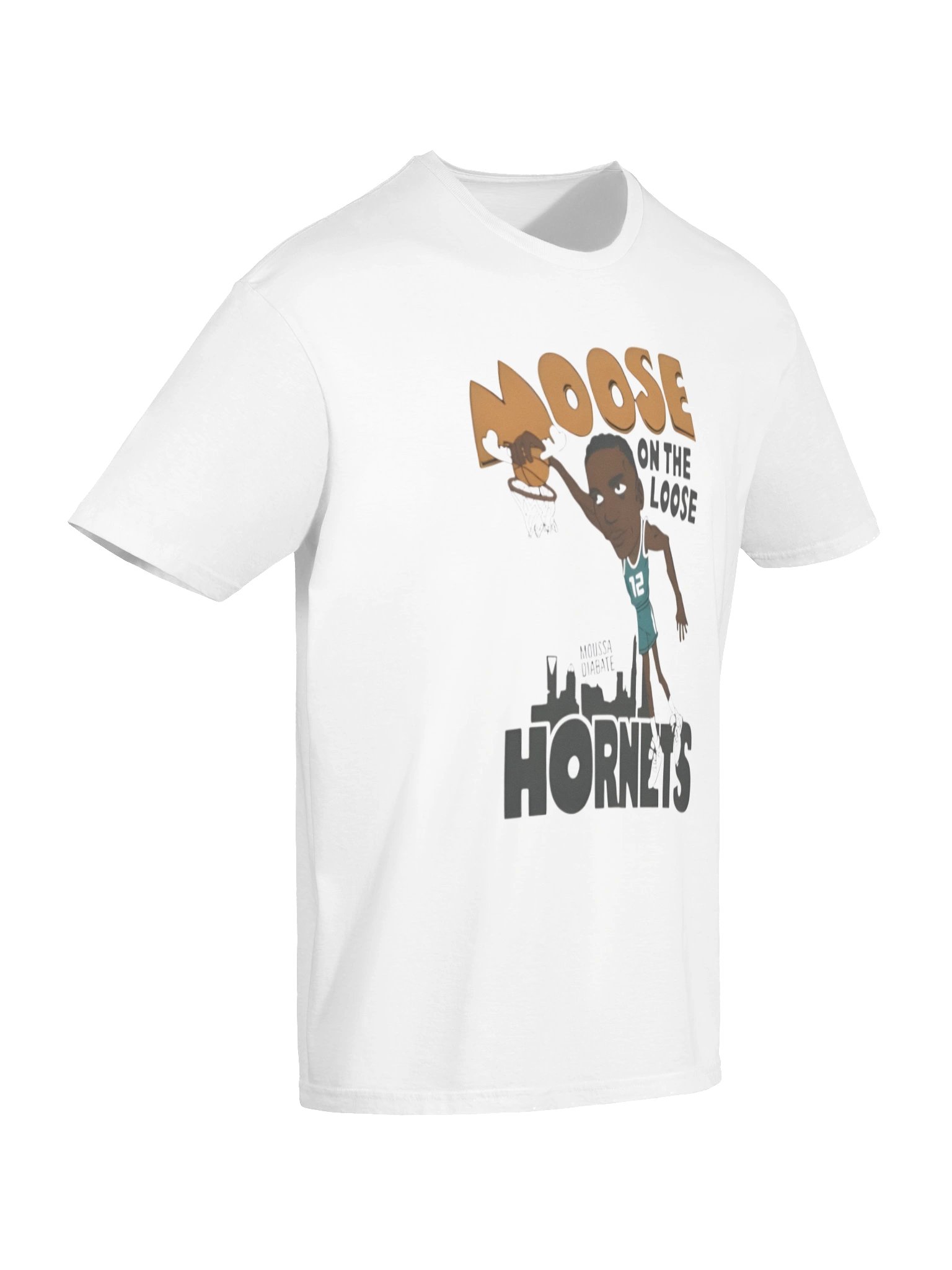 Moose On The Loose Hornets Moussa Diabate Shirt product image (7)