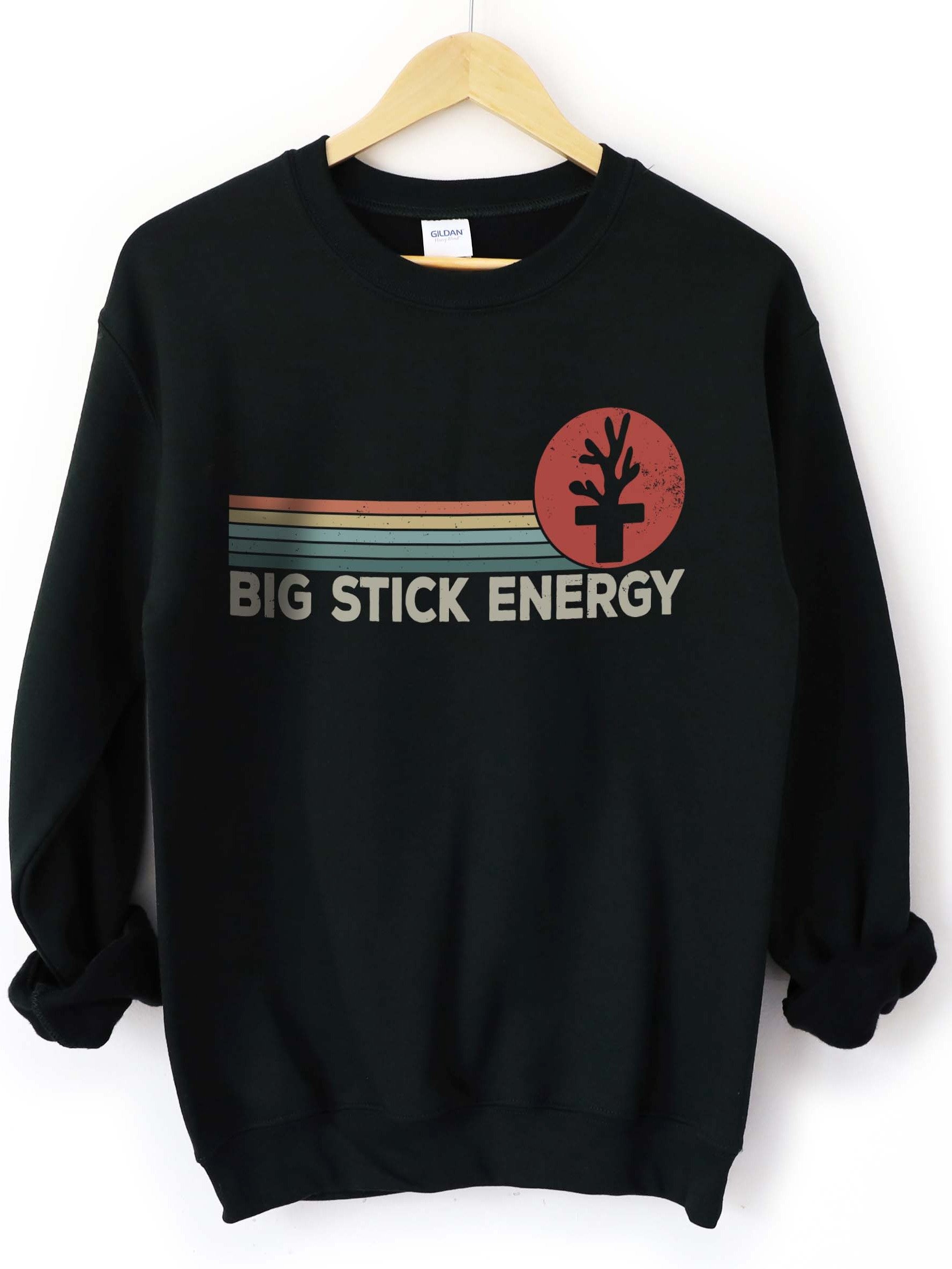 Big Stick Energy Coral Sweatshirt – Funny Reef Tank & Saltwater Aquarium Graphic Sweatshirt product image (1)