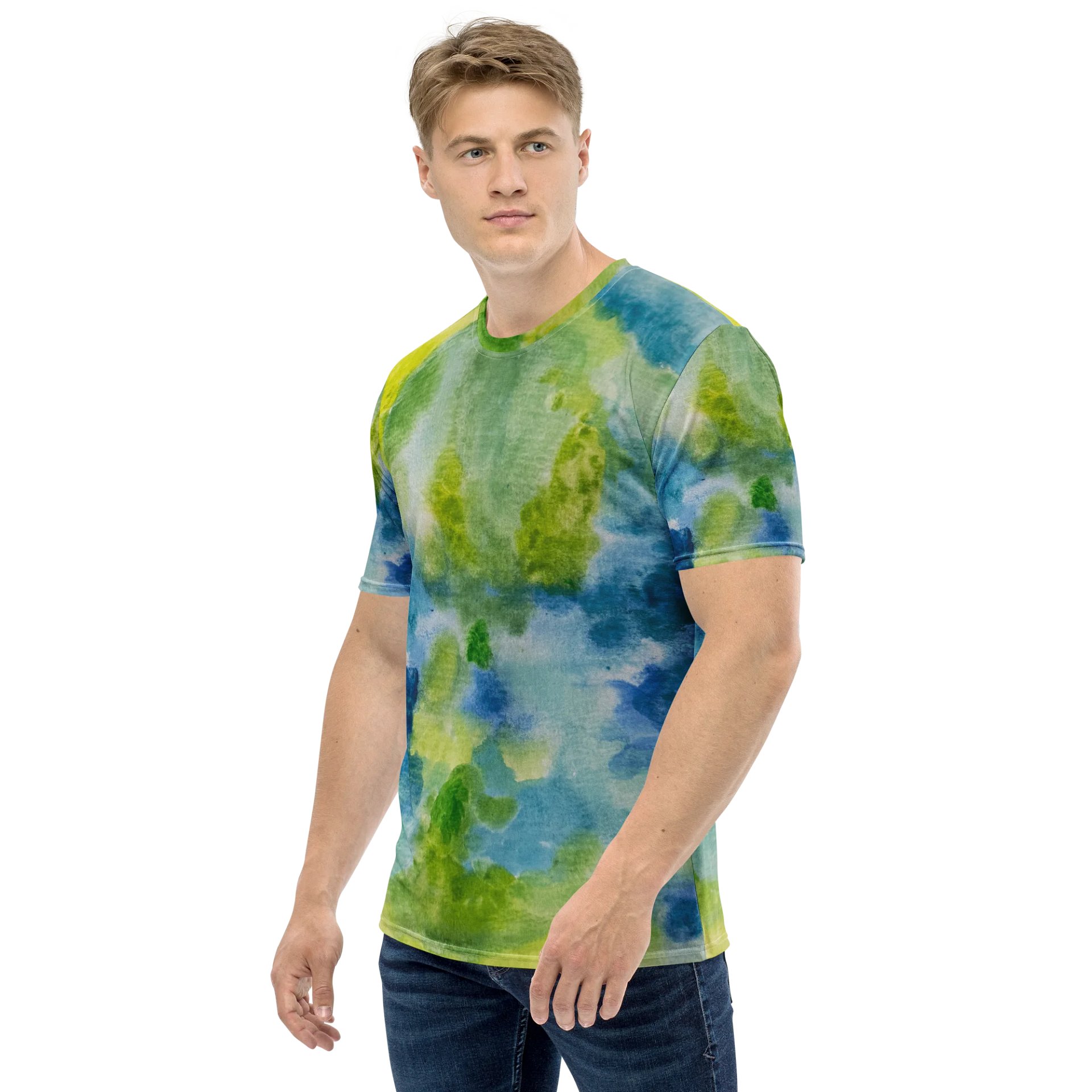 Green Watercolor Shirt product image (3)