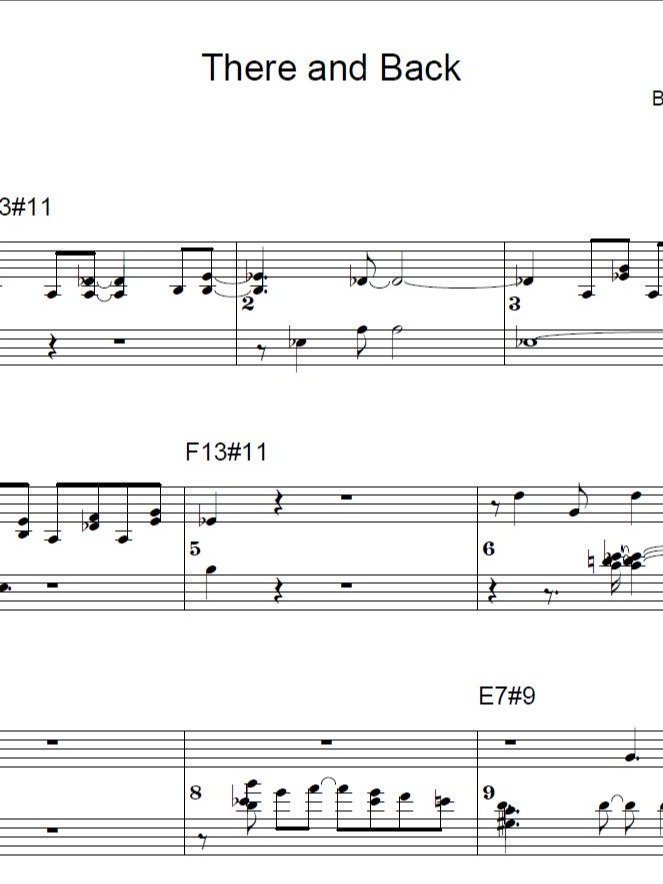 There and Back - ModJazz - Piano sheet music product image (1)