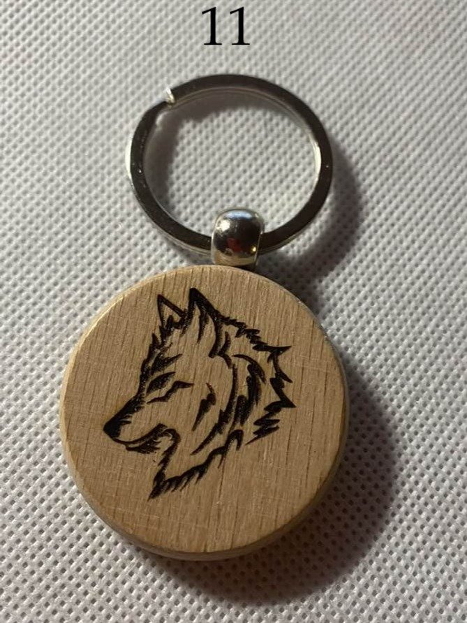 Fantasy Wooden Engraved Keychains | Dragons, Magic & Mythical Creatures | Choose Design product image (11)