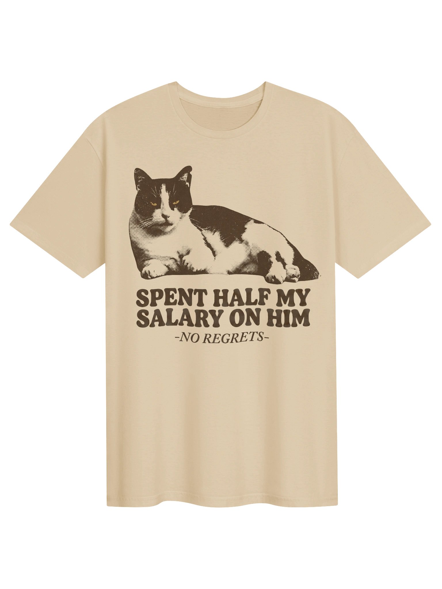 Spent My Salary Cat T-Shirt product image (4)