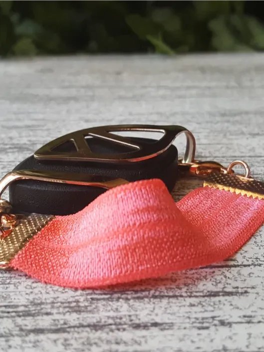 Summer Sun Pink Elastic Bracelet | Handmade Accessory for Bellabeat Leaf Urban & Ivy product image (2)