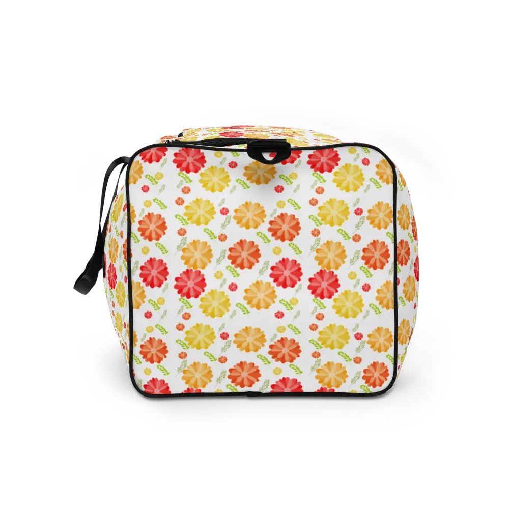 Orange Floral Large Holdall Bag product image (12)