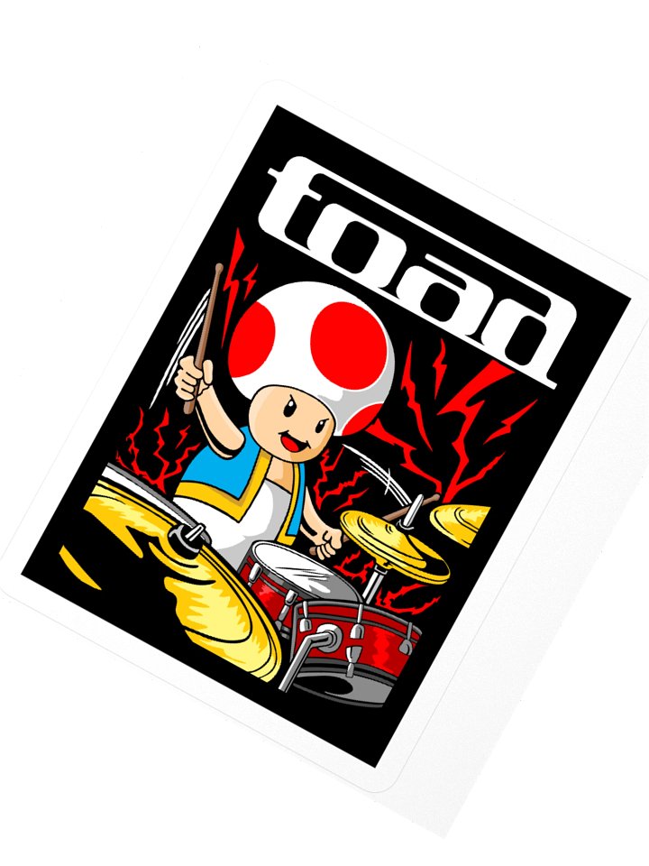 Toad drummer sticker product image (5)