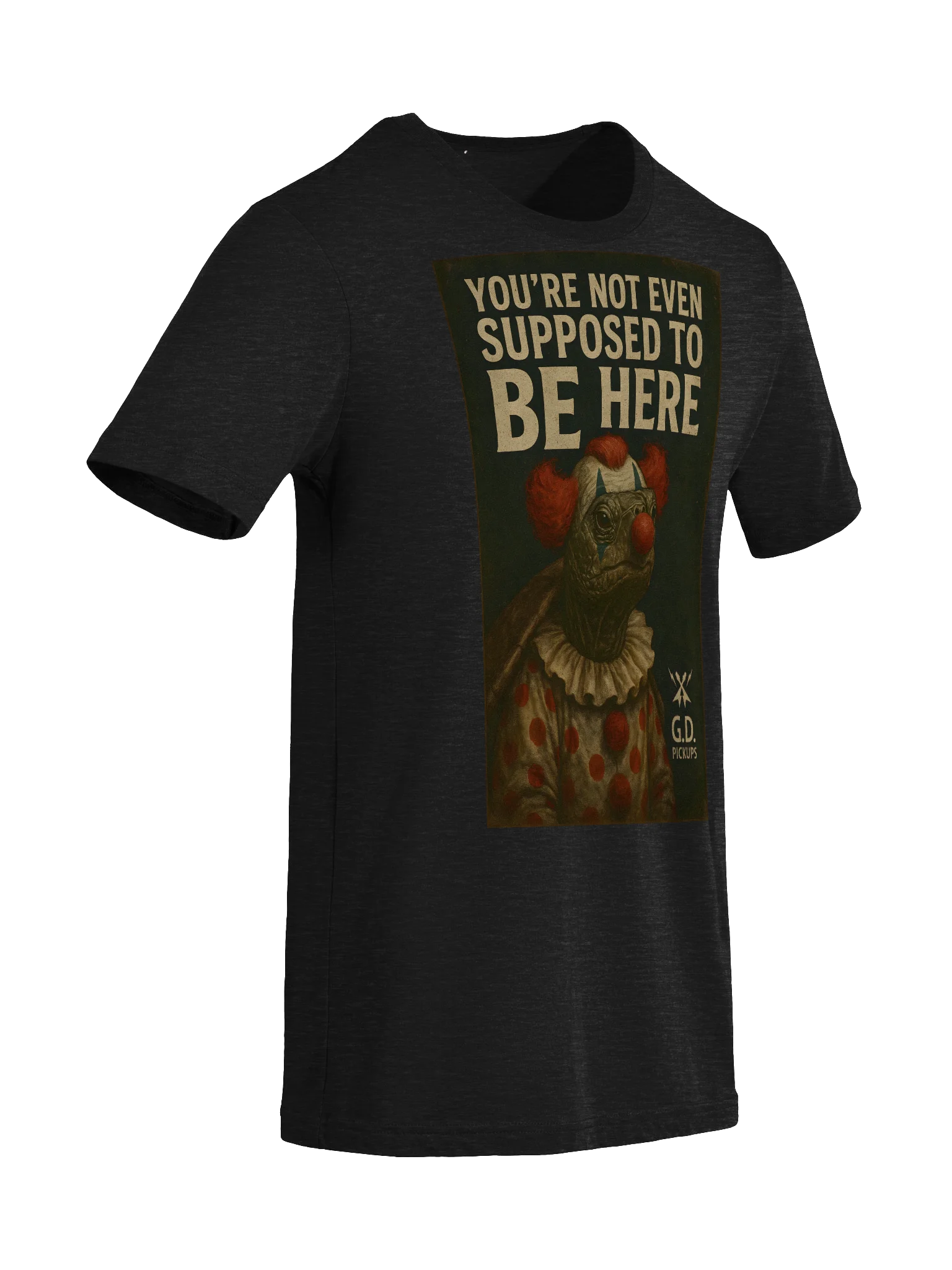 LIMITED EDITION: G.D. Pickups “Clown Turtle” Artwork Short Sleeve Tri-Blend product image (1)