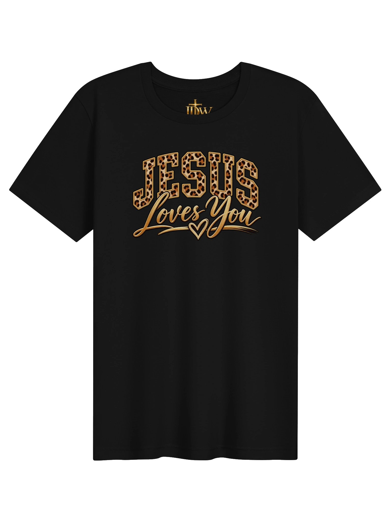 Jesus Loves You Leopard Print Christian T-Shirt product image (9)