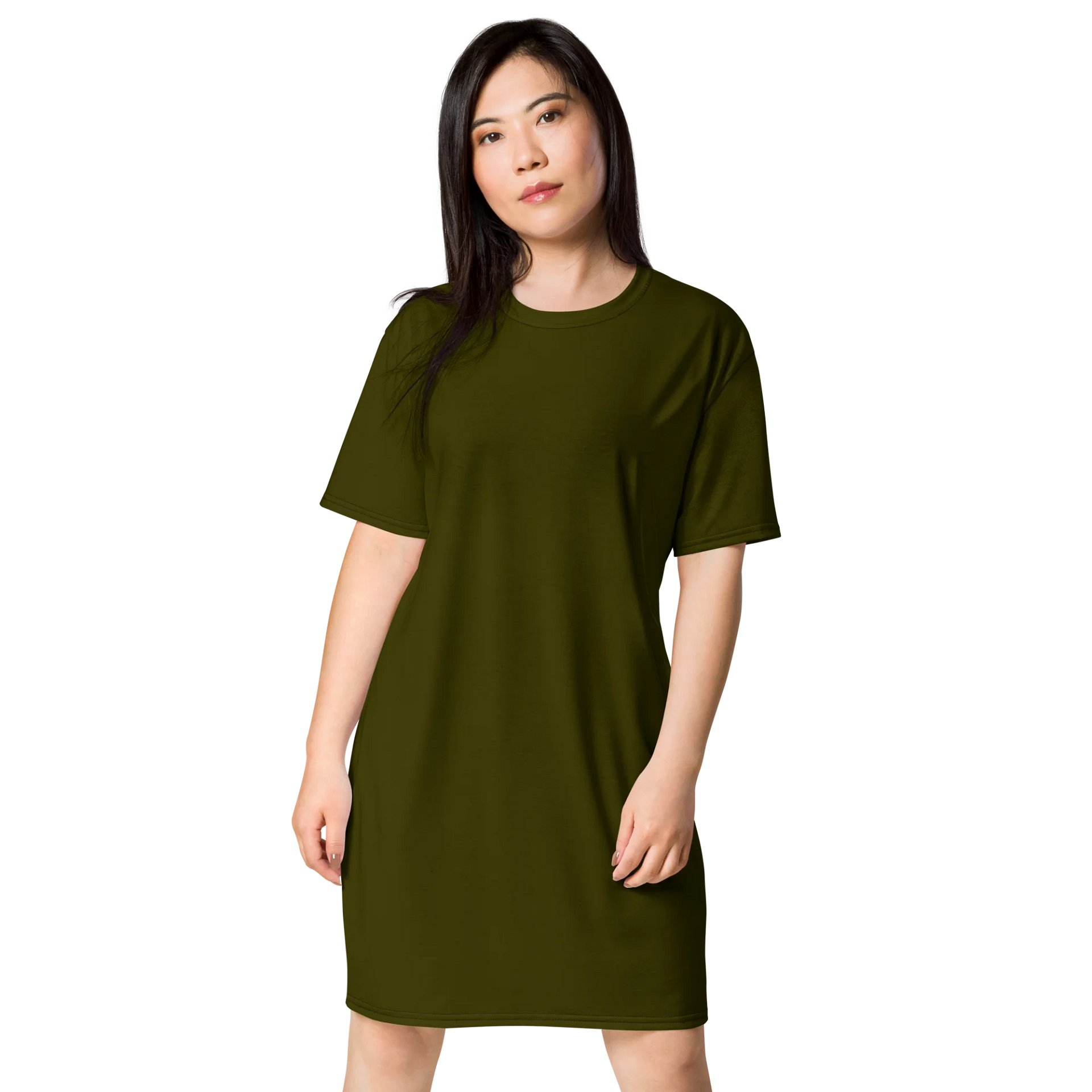 Oversized T-Shirt Dress - Rich Karaka, Sizes 2XS-6XL product image (1)