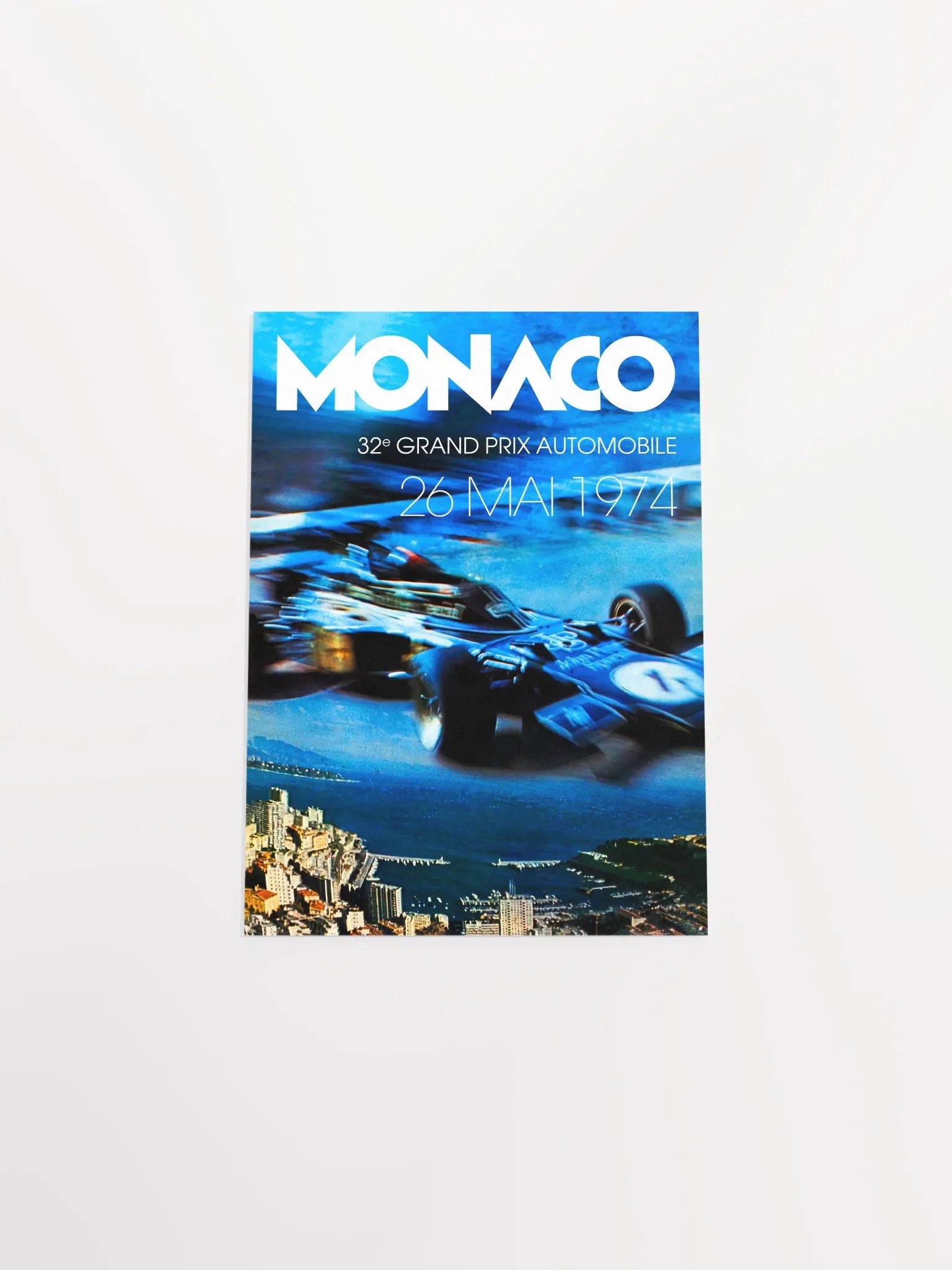 Monaco Vintage F1 Grand Prix, 1974 poster — Vintage Formula 1 poster, Monaco Grand Prix poster, retro travel poster product image (9)