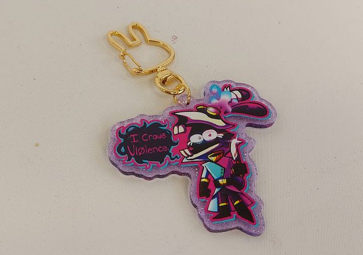I Crave Violence Tuzi Keychain product image (1)