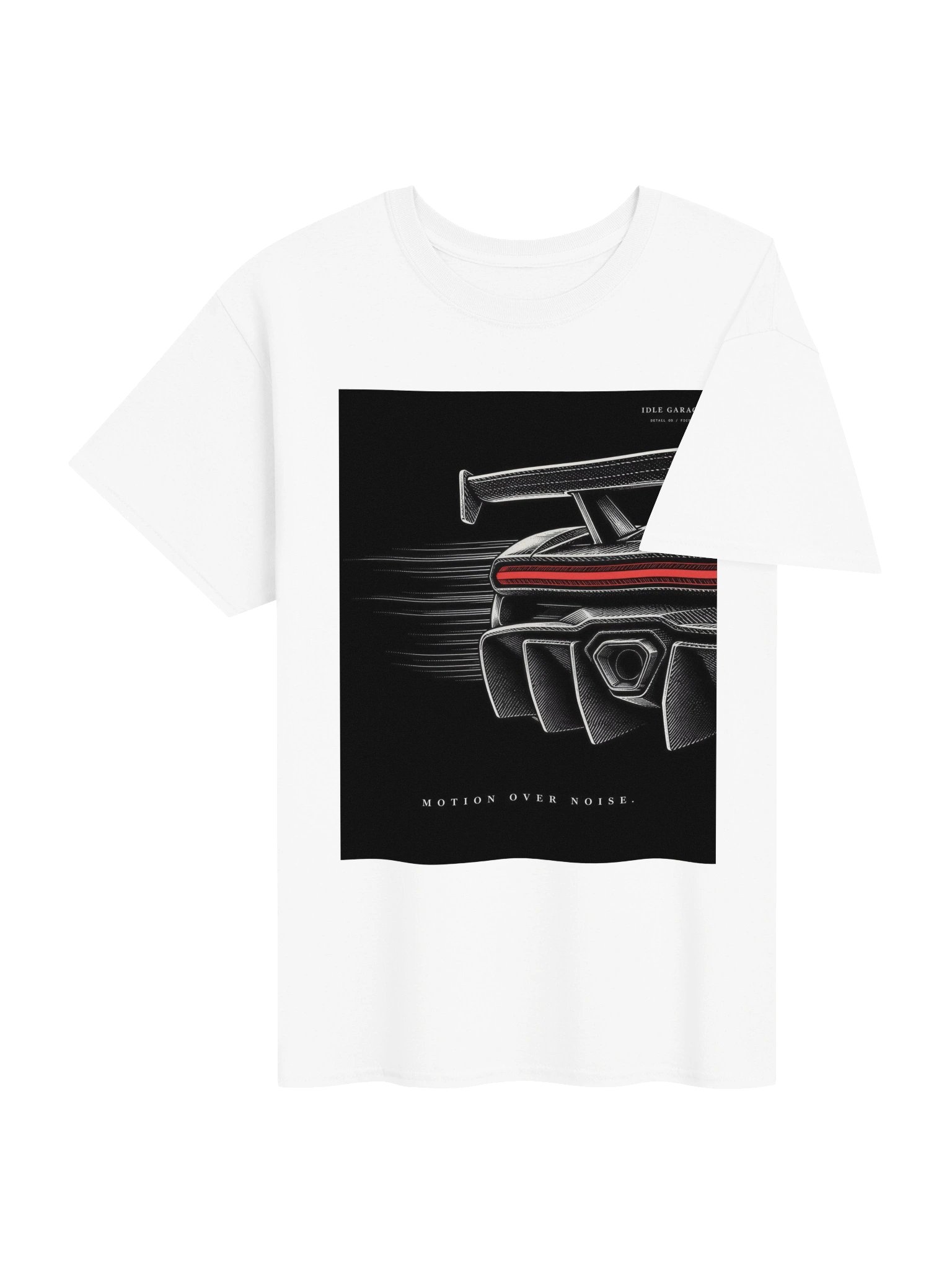 Idle Garage Motion Over Noise Tee product image (4)