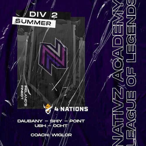 Same Roster. Different Result. 

Our Nativz League of Legends Academy Team return to the 4 Nations Division 2 tomorrow. This ...