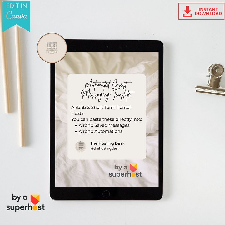 Guest communication workflow | Automated Guest Messaging Templates product image (1)