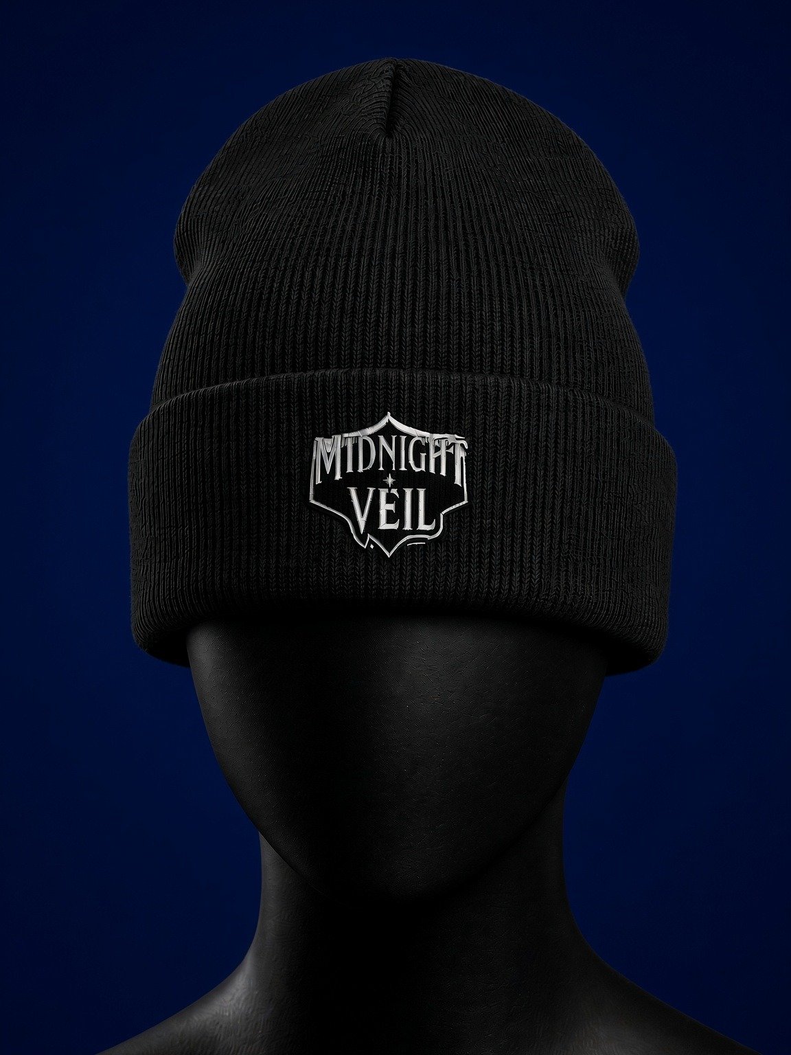 Midnight Veil Emblem Beanie product image (1)