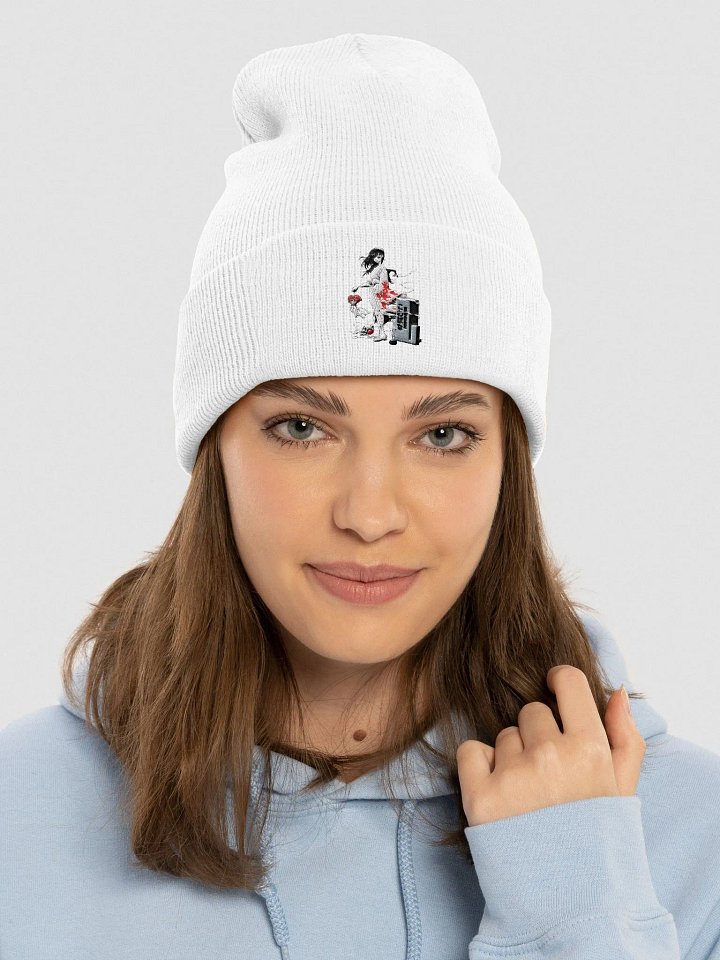 Bloodstained Peony Cuffed Beanie product image (42)