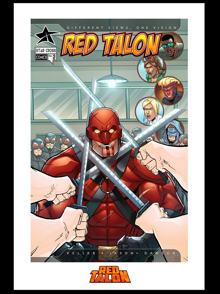 Red Talon – Issue #2 Official Cover Poster - 12" x 18" product image (1)
