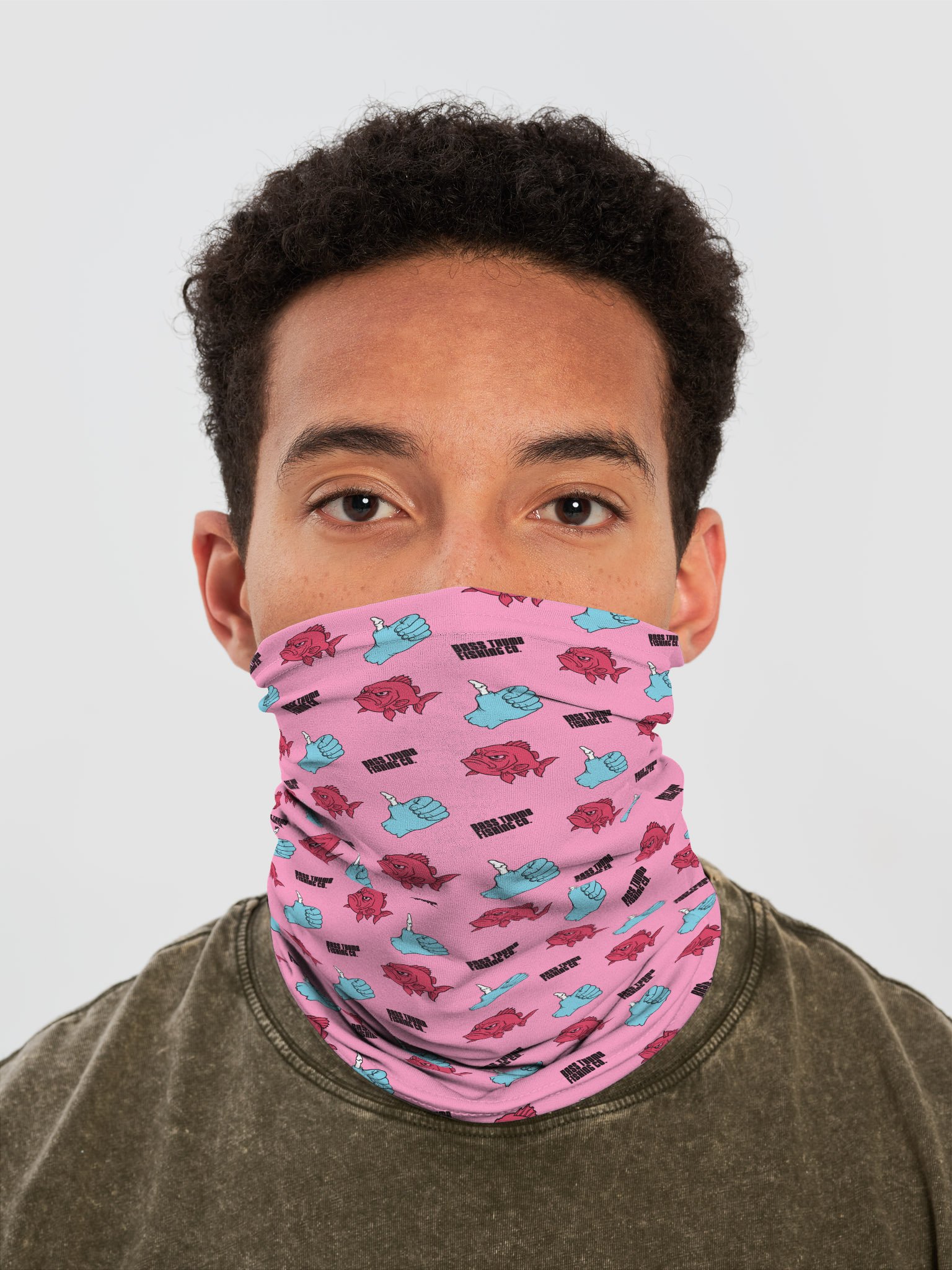 BTFC Pink Pattern Neck Gaiter product image (1)