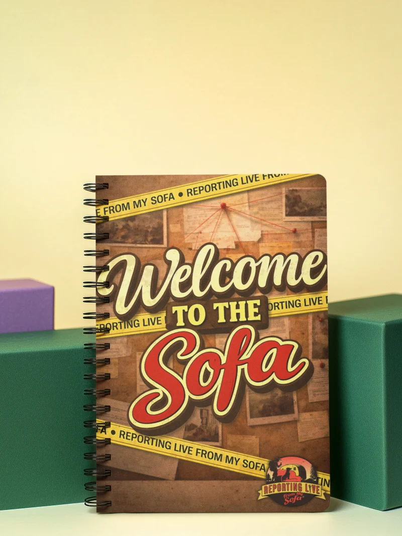 Welcome to the Sofa Crime Board Spiral Notebook product image (7)
