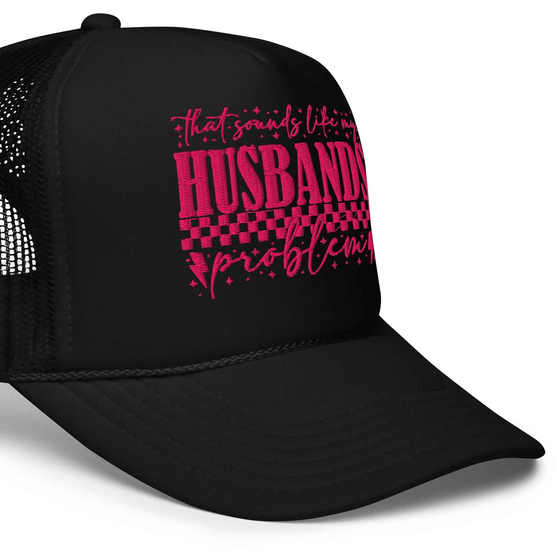 Husband's Problem Foam Trucker Hat product image (5)