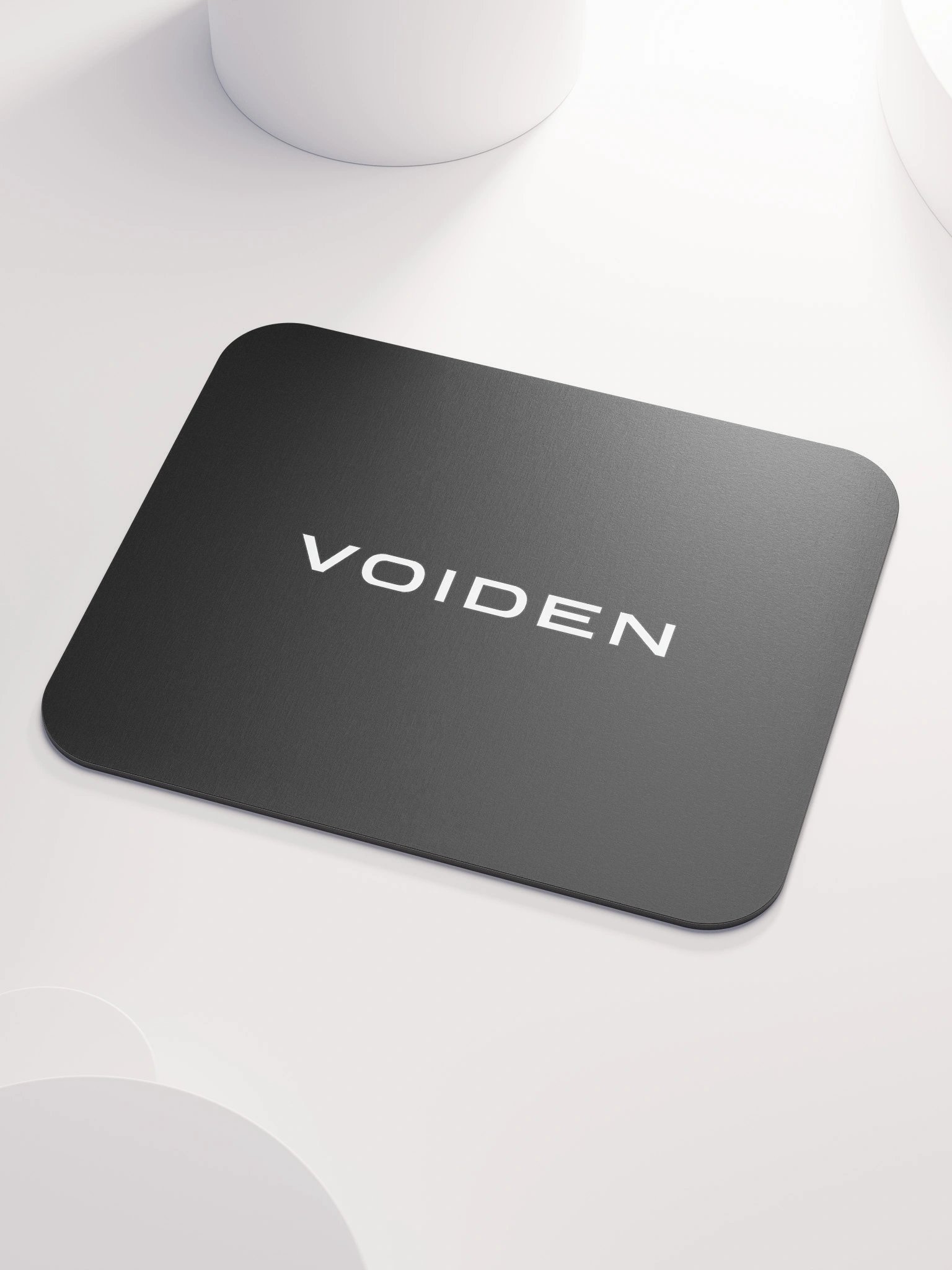 VOIDEN // Classic Mouse Pad – Center Logo (Black) product image (3)