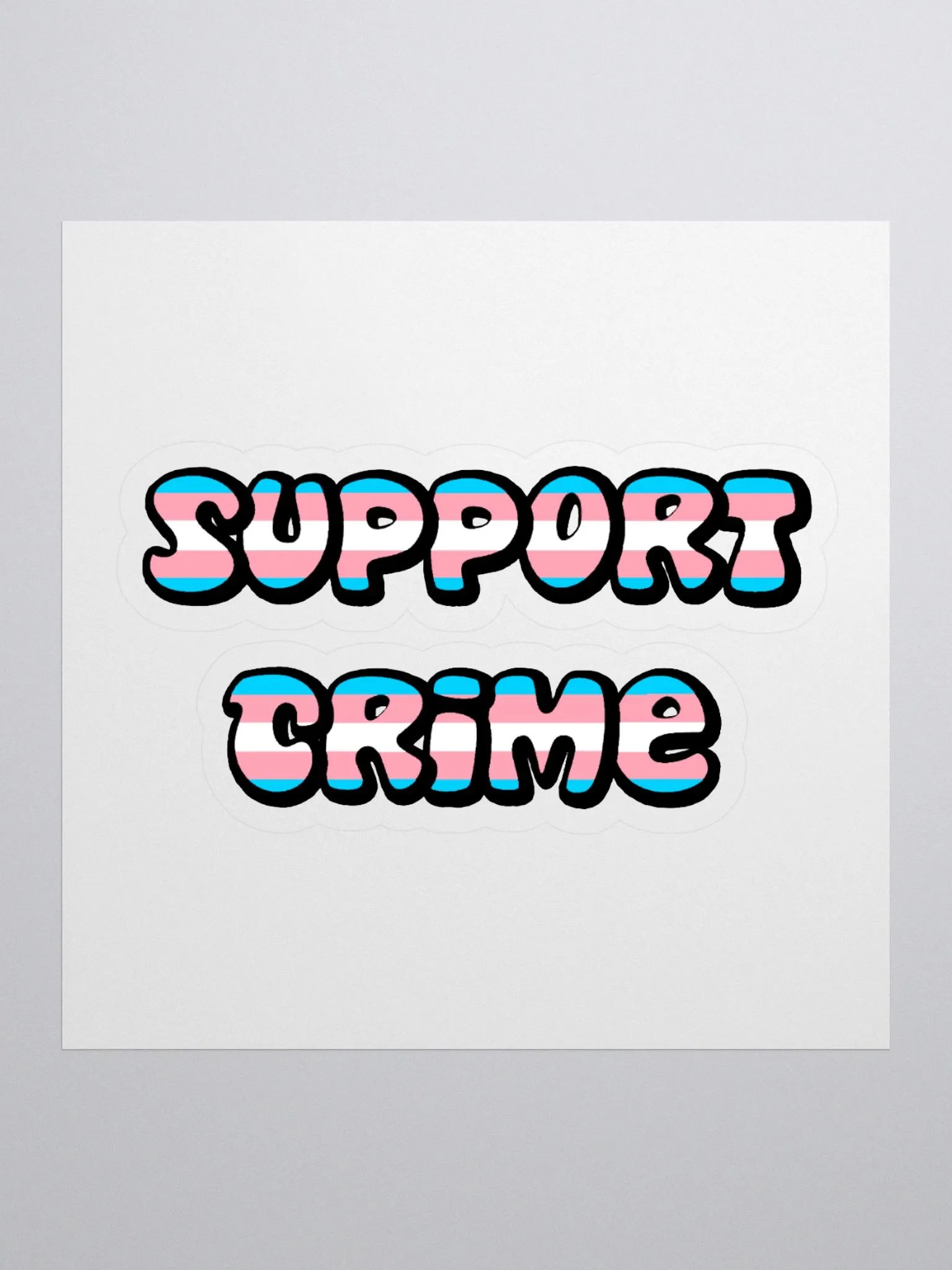 Trans Crime Sticker product image (1)