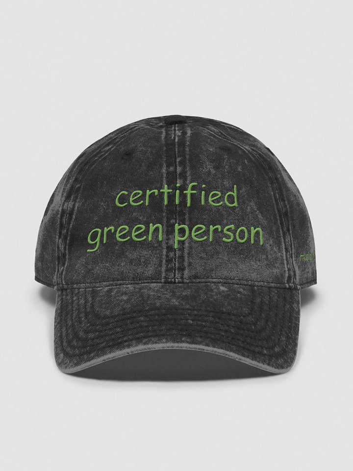 Certified Green Person Dad Hat product image (1)