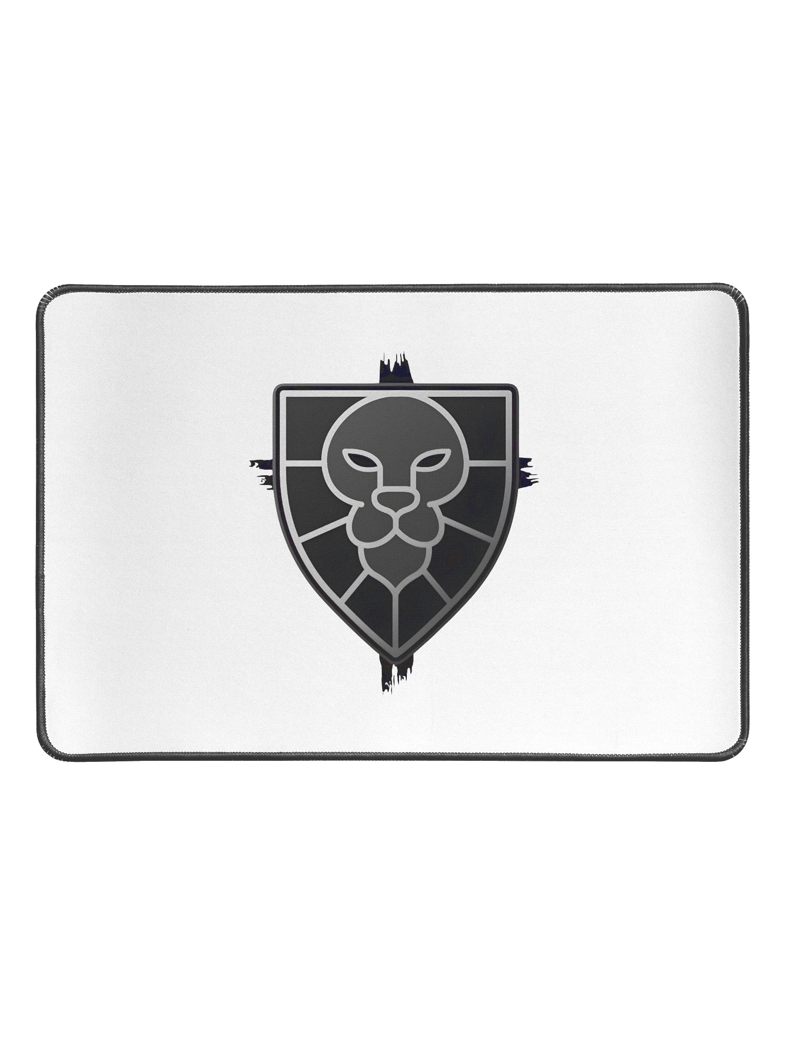 Lion Shield Small Desk Pad (White) product image (1)