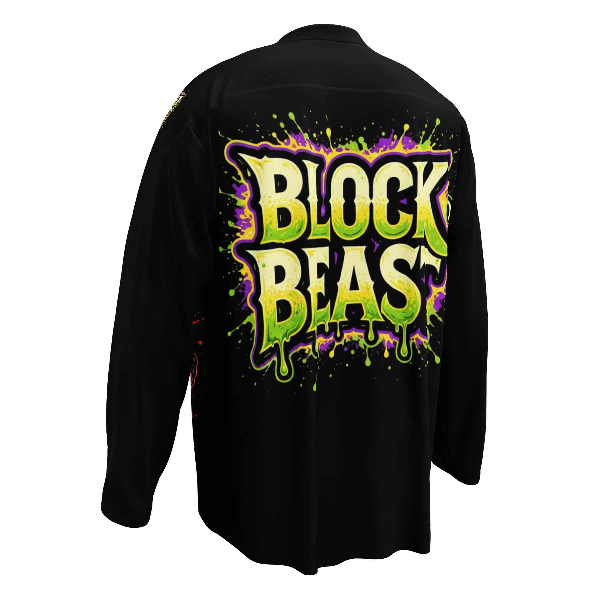 LIMITED EDITION - CNX Core All-over print Unisex Long Sleeve Tee — Block Beast 002 product image (4)