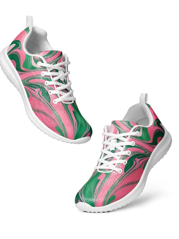 Women's Oh So Pretty Pink & Green Painted Athletic Kicks product image (5)