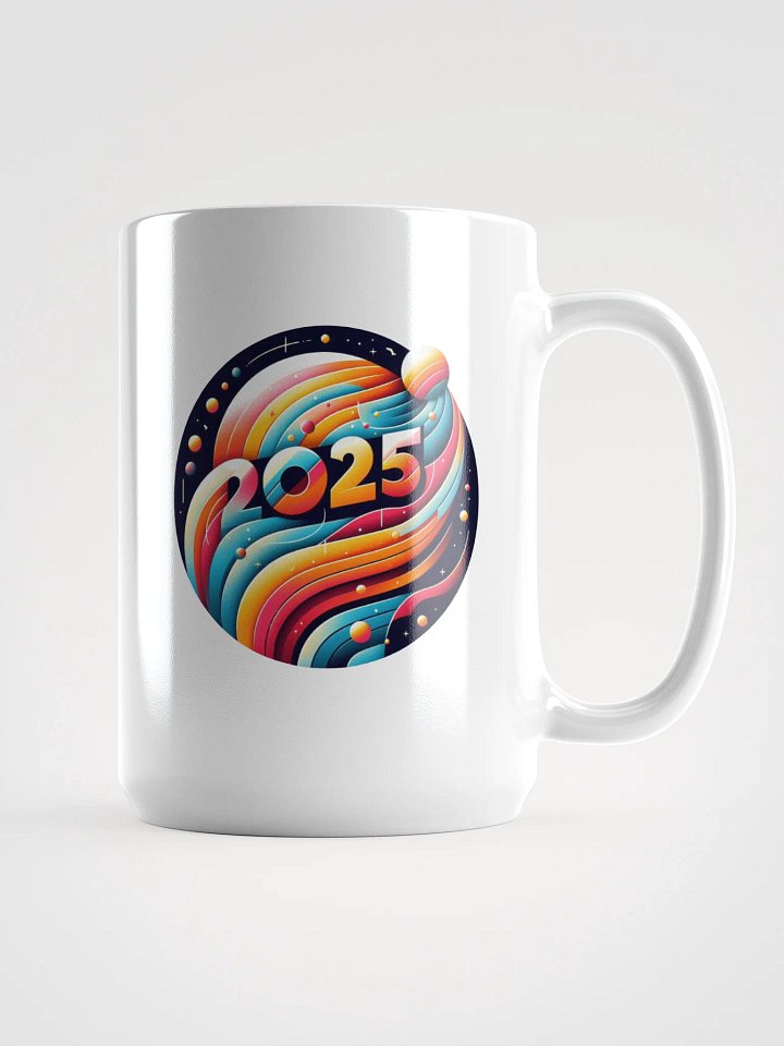 2025 Abstract Vision White Glossy Mug product image (1)