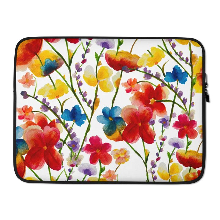 Floral Watercolor Dreams Laptop Sleeve product image (2)