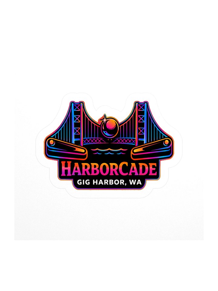 HarborCade Neon Logo Sticker product image (1)