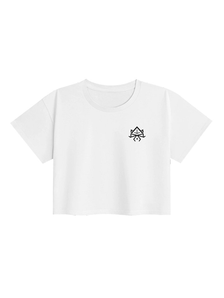 Arcadia Croptop [White; Black Logo] product image (1)