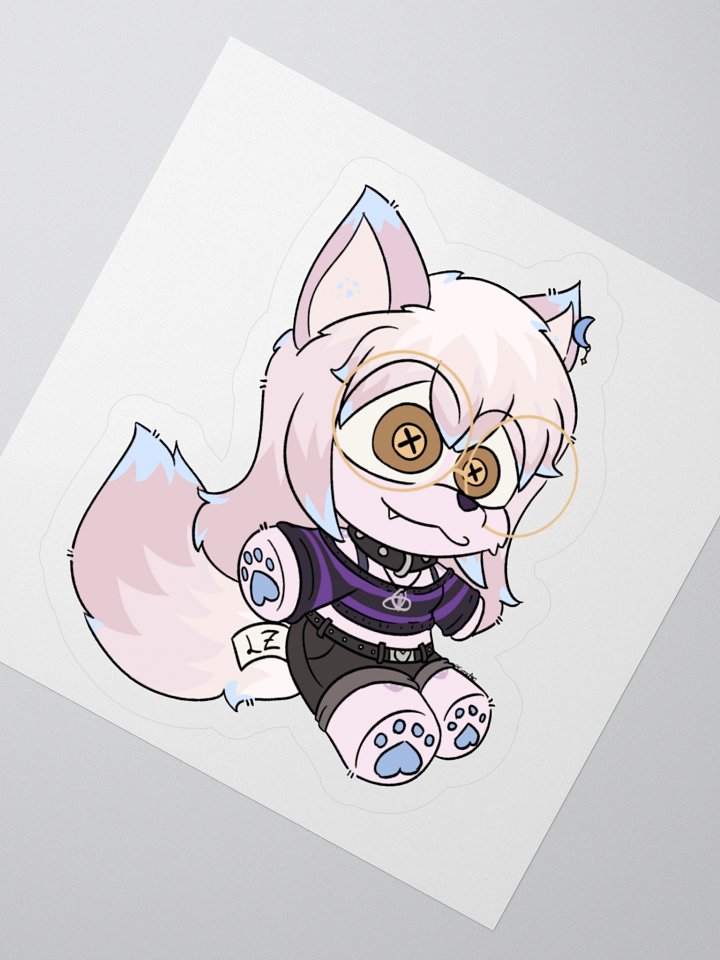 Lunazera Wolf Plushie Sticker product image (5)