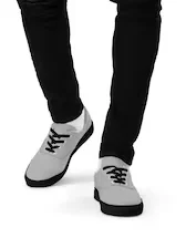 LM Origin™ Steel Gray Sneakers | Unisex Canvas Streetwear Shoes product image (4)
