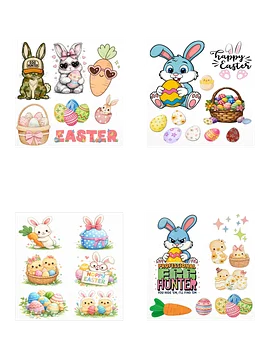 Easter Sticker Bundle – 4 Cute Easter Sticker Sheets (Save $6)