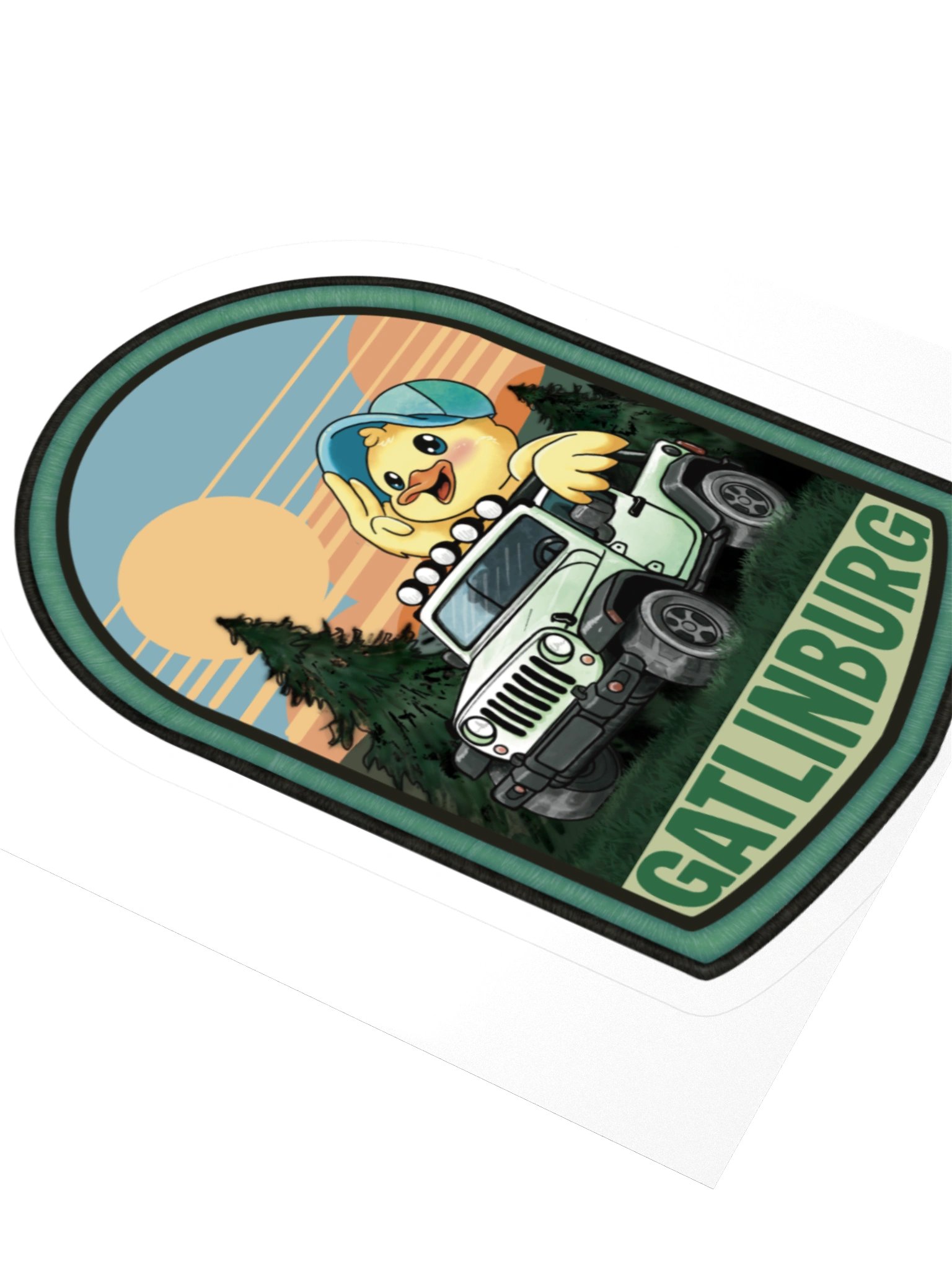 Gatlinburg Jeep Invasion Duck — Event Edition Sticker KissCut product image (7)