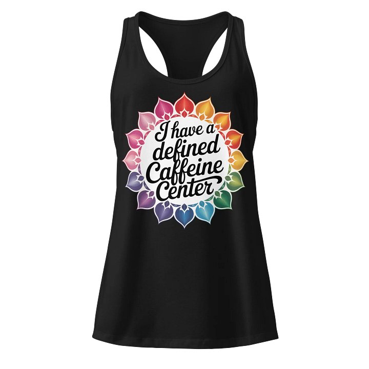 Defined Caffeine Center Human Design Funny Tank Top product image (2)
