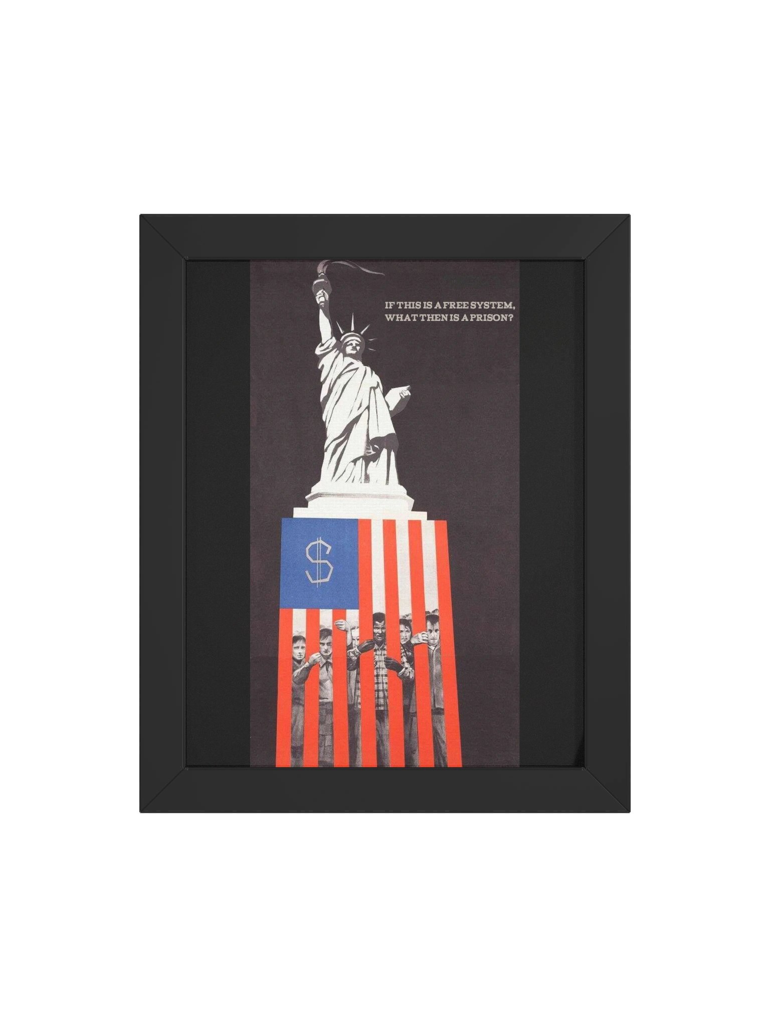 If this is freedom, then what is prison? Framed Poster product image (37)