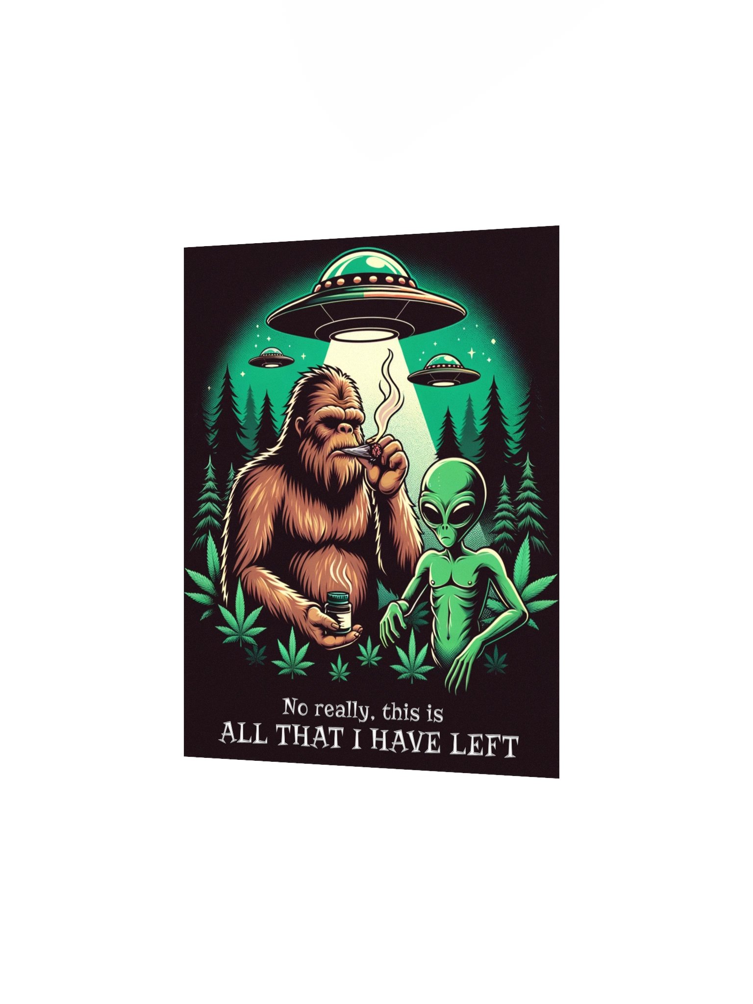 Bigfoot and Extraterrestrial - "All That’s Left" - Encounter Wall Poster product image (3)