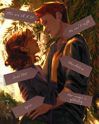 What can you expect from A Relic Cloaked in Thorns?

Older protagonists, malfunctioning magic, told from both perspectives.

...