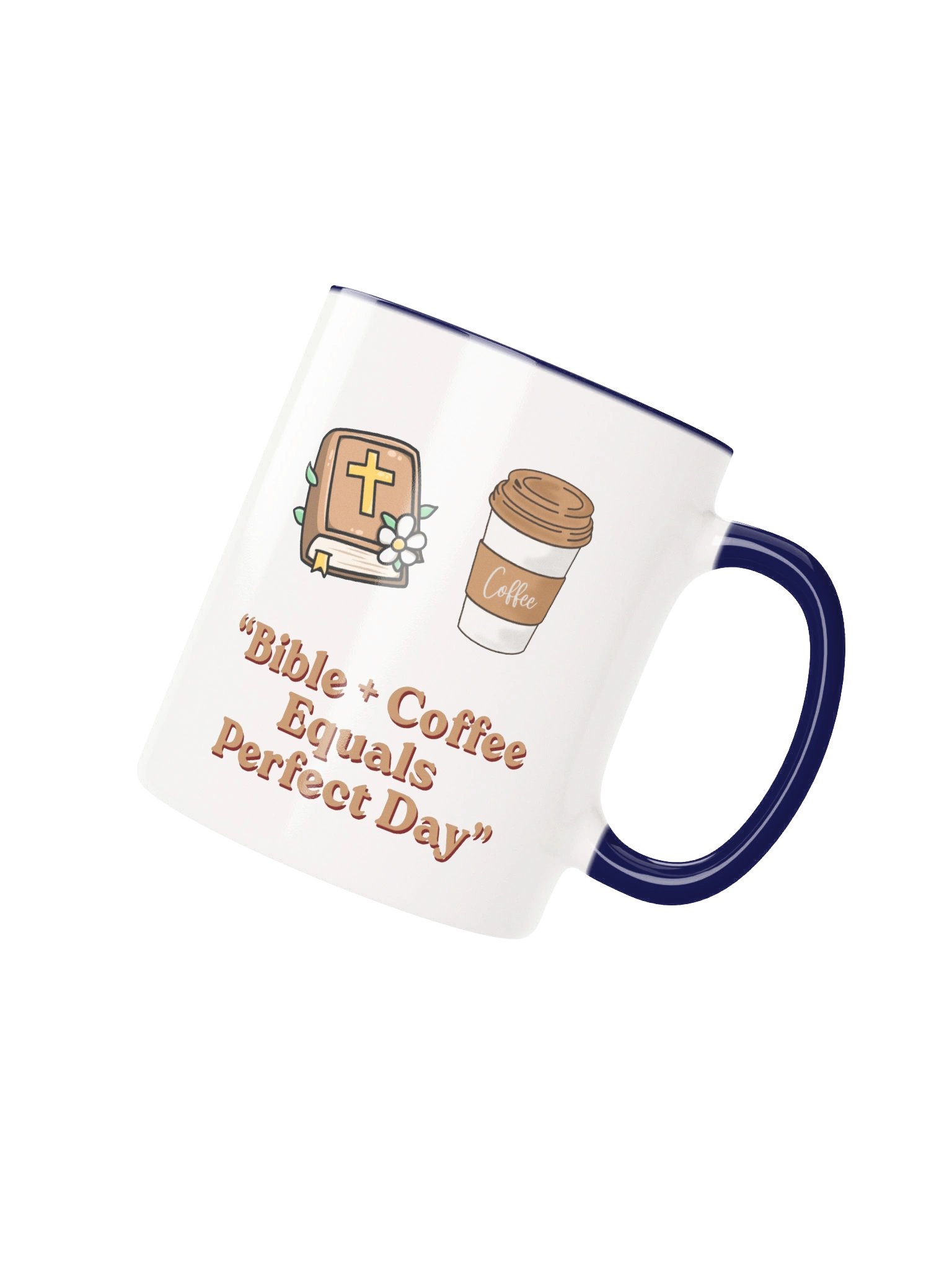 Bible + Coffee = Perfect Day Christian Coffee Mug | Faith-Inspired Gift for Coffee Lovers | Kingdom Life Co. product image (3)