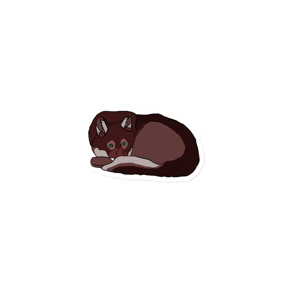 Sleepy Wolf Magnet product image (1)