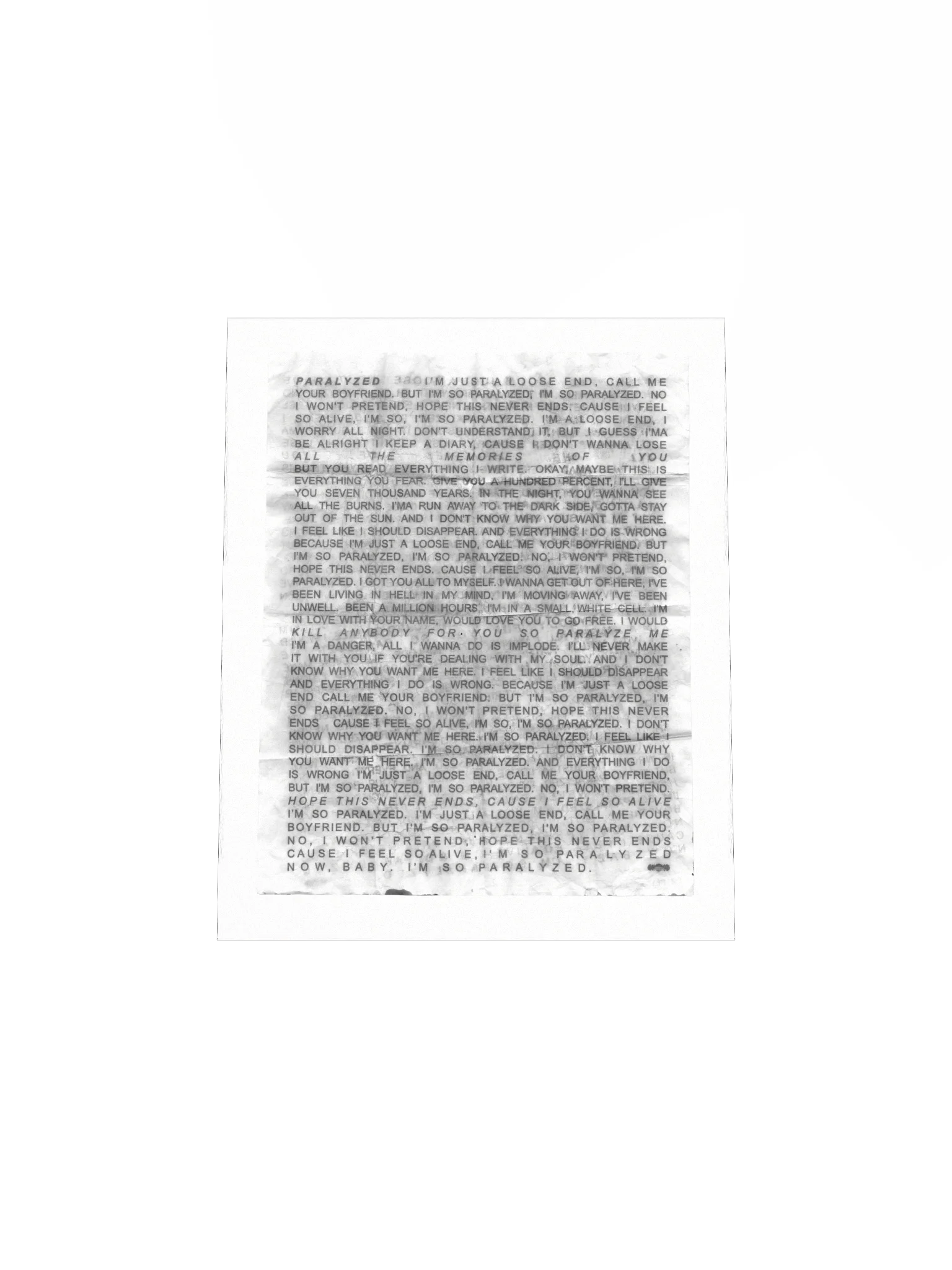 PARALYZED XEROX POSTER product image (11)