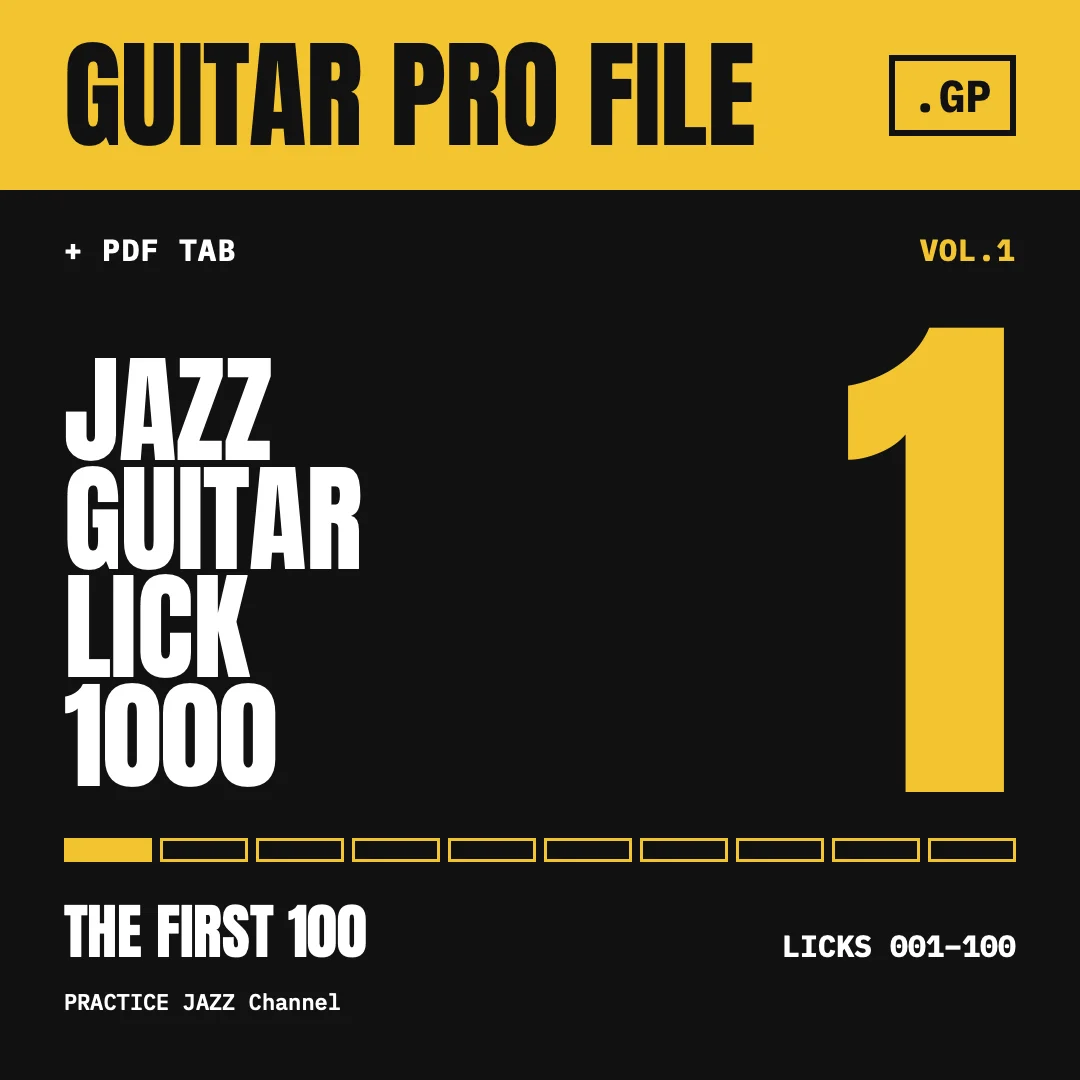 Jazz Guitar Licks 1000 – Vol. 1: Licks 1–100 (Guitar Pro) product image (1)