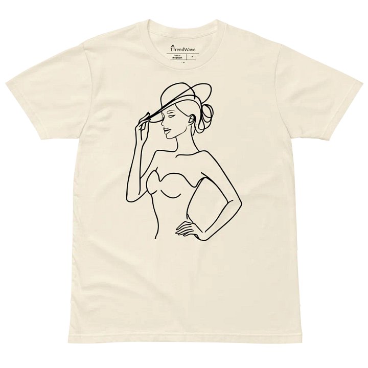 Elegance in Line AS Colour Unisex Premium T-Shirt white version product image (2)