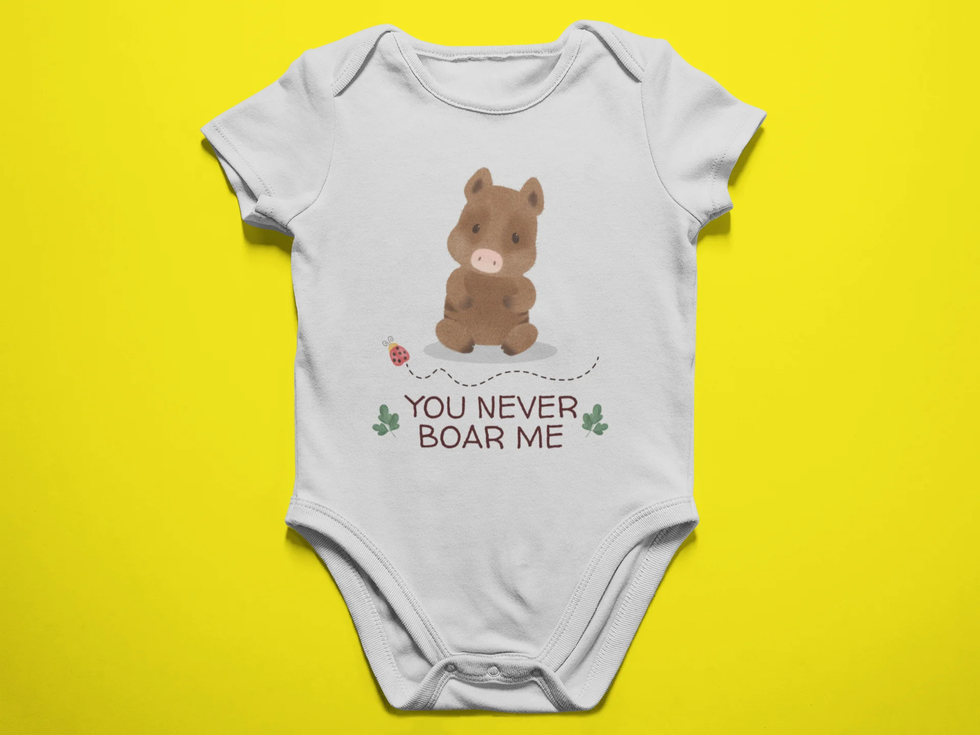 You Never Boar Me - Baby Bodysuit Onesies for Boys and Girls product image (1)